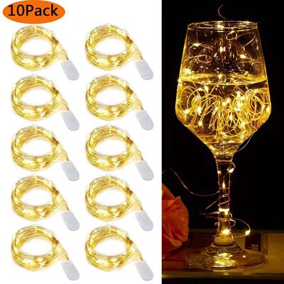 10Pcs/lot LED String Light Waterproof Copper Wire Fairy Lig