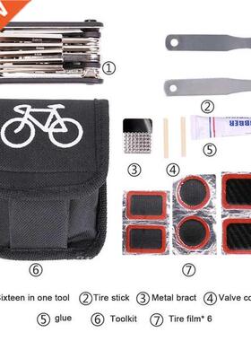16 In1 Portable Mountain Bike Bicycle Tire Repair Tool Outdo