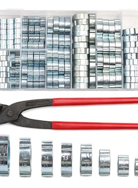 150Pcs 5-20mm Hose Clamp Double Ears Clamp Worm Drive Fuel W