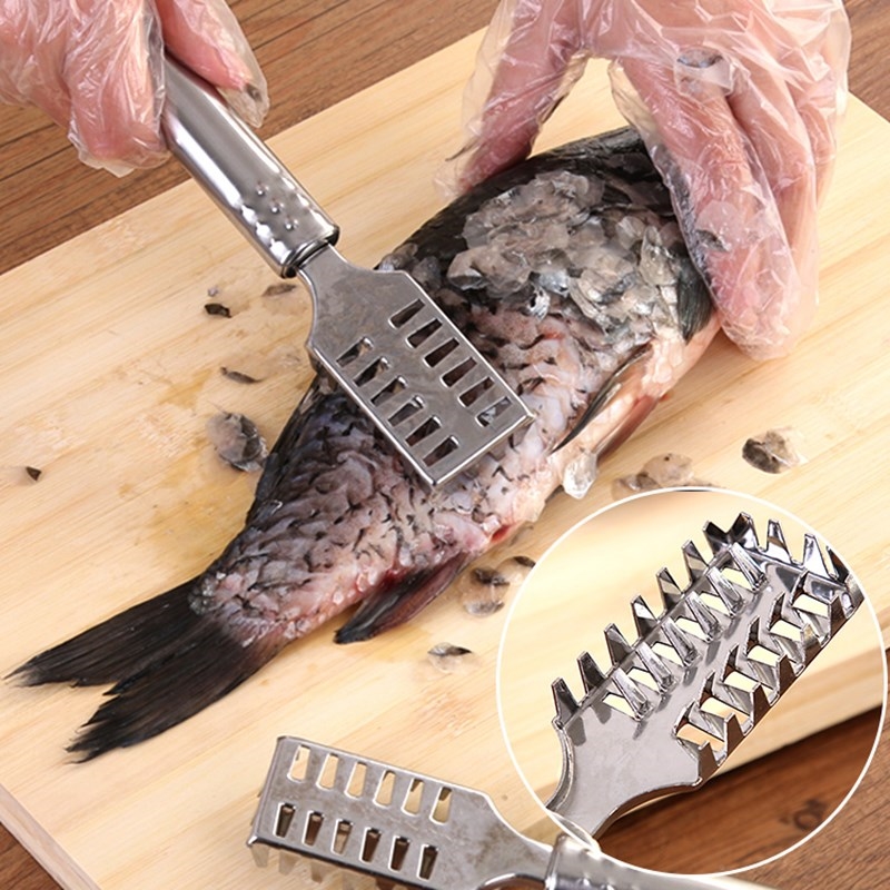 1 Pc Stainless Steel Fast Cleaning Fish Skin Scales Brush Sh 电子元器件市场 外设配件 原图主图