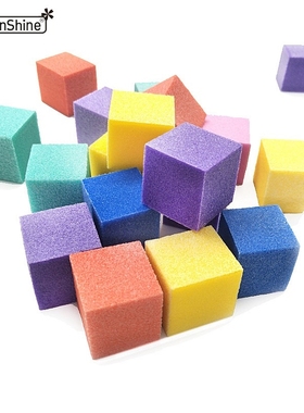 100pcs Mini Buffs For Nail Buffer Block Mix Color Sanding N