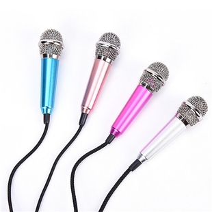 4 Color Mic KTV Karaoke  Microphone For Cell Phone Porta