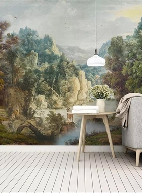 Beibehang Custom wallpaper 3d mural European retro nostalgi