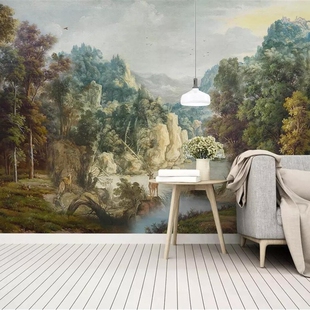 Beibehang Custom wallpaper 3d mural European retro nostalgi