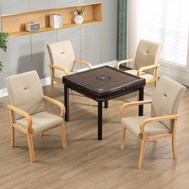 棋牌室专用椅麻将馆舒适椅子高靠背扶手会议椅家用老人椅凳子小型