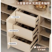 2025新款 轻奢烤漆餐边柜家用餐厅靠墙储物客厅柜厨房收纳碗柜 爆款