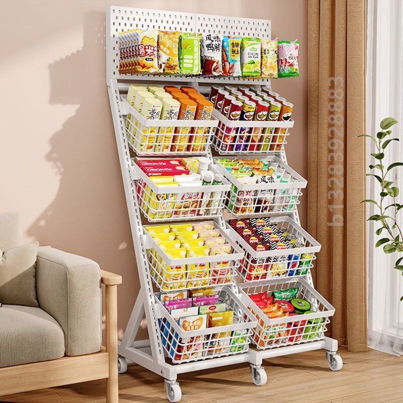 厨房置物架落地多层蔬菜收纳架家用多功能杂物架靠墙零食储物架子