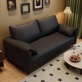 奶油风布艺沙发实木家用小户型北欧风整装 客厅懒人沙发单人双人位