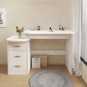 简易出租屋梳妆台高级感大镜子小化妆桌储物柜一体家用卧室化妆台