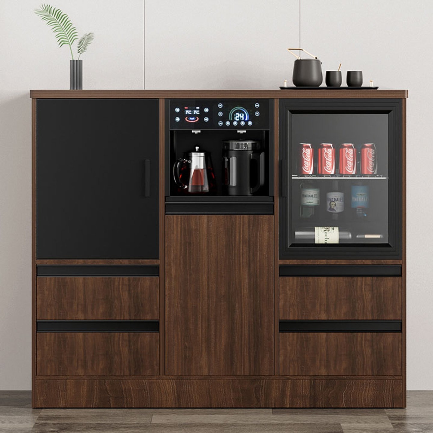 新款家用实木茶吧机一体式客厅饮冰箱冷藏消毒餐边柜水机茶水酒柜,厨房电器,茶吧机/泡茶机,淘宝优惠券,粉丝福利购,淘宝优惠卷