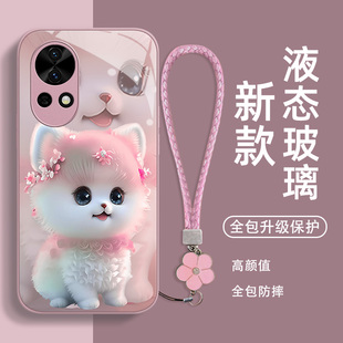 毛绒小狗华为nova13手机壳12pro新款10女se全包9防摔8女款7高级感11ultra小清新5散热不会撞壳可爱简约适用