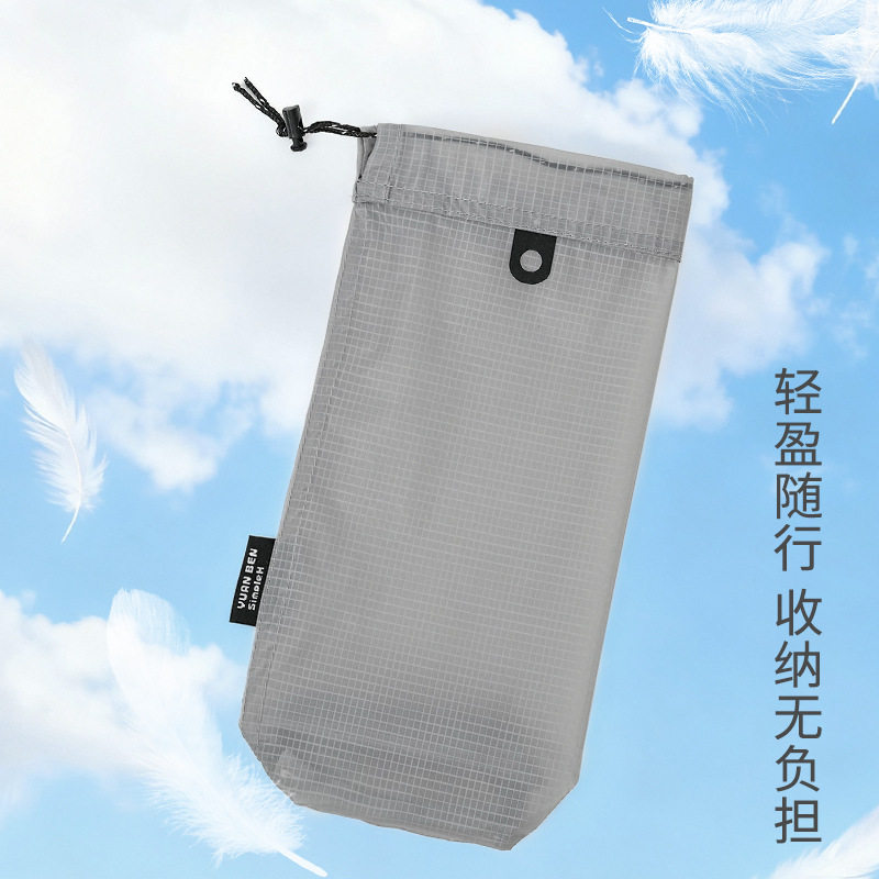 户外涂硅超轻抽绳防水湿
