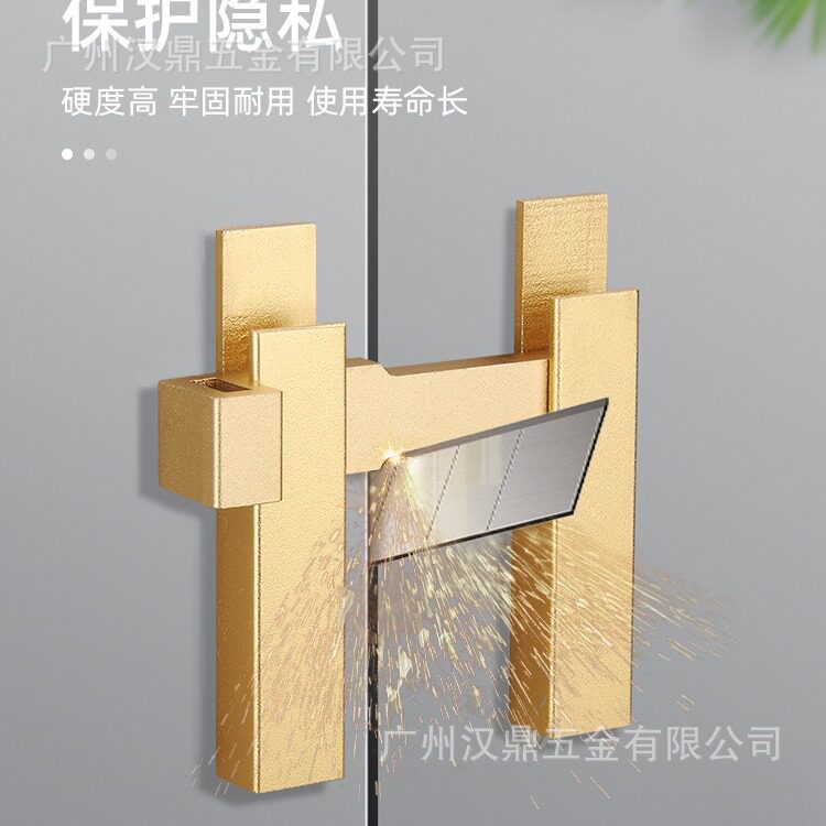 加厚铝合金明装插销门栓