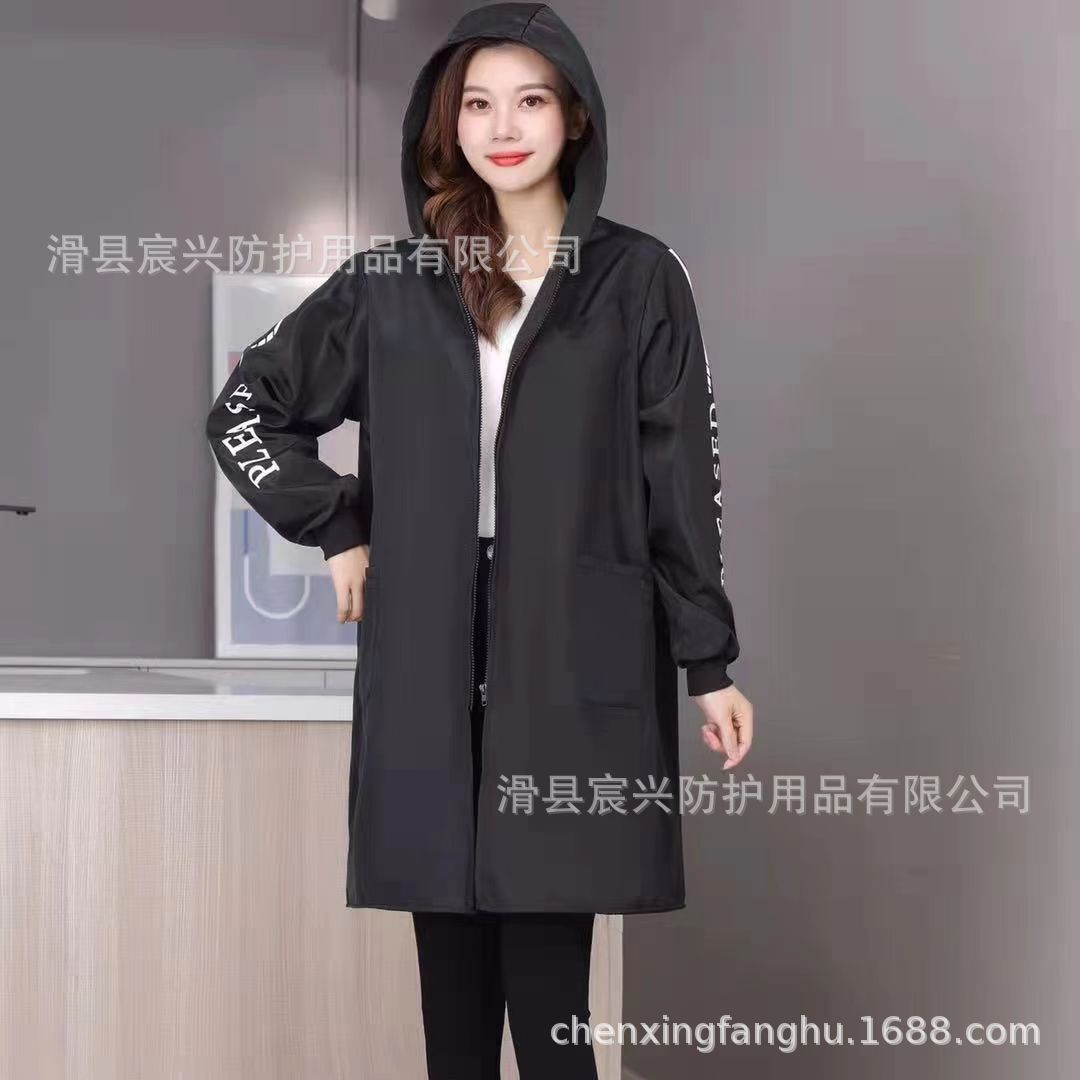 加绒罩衣成人秋冬季加厚