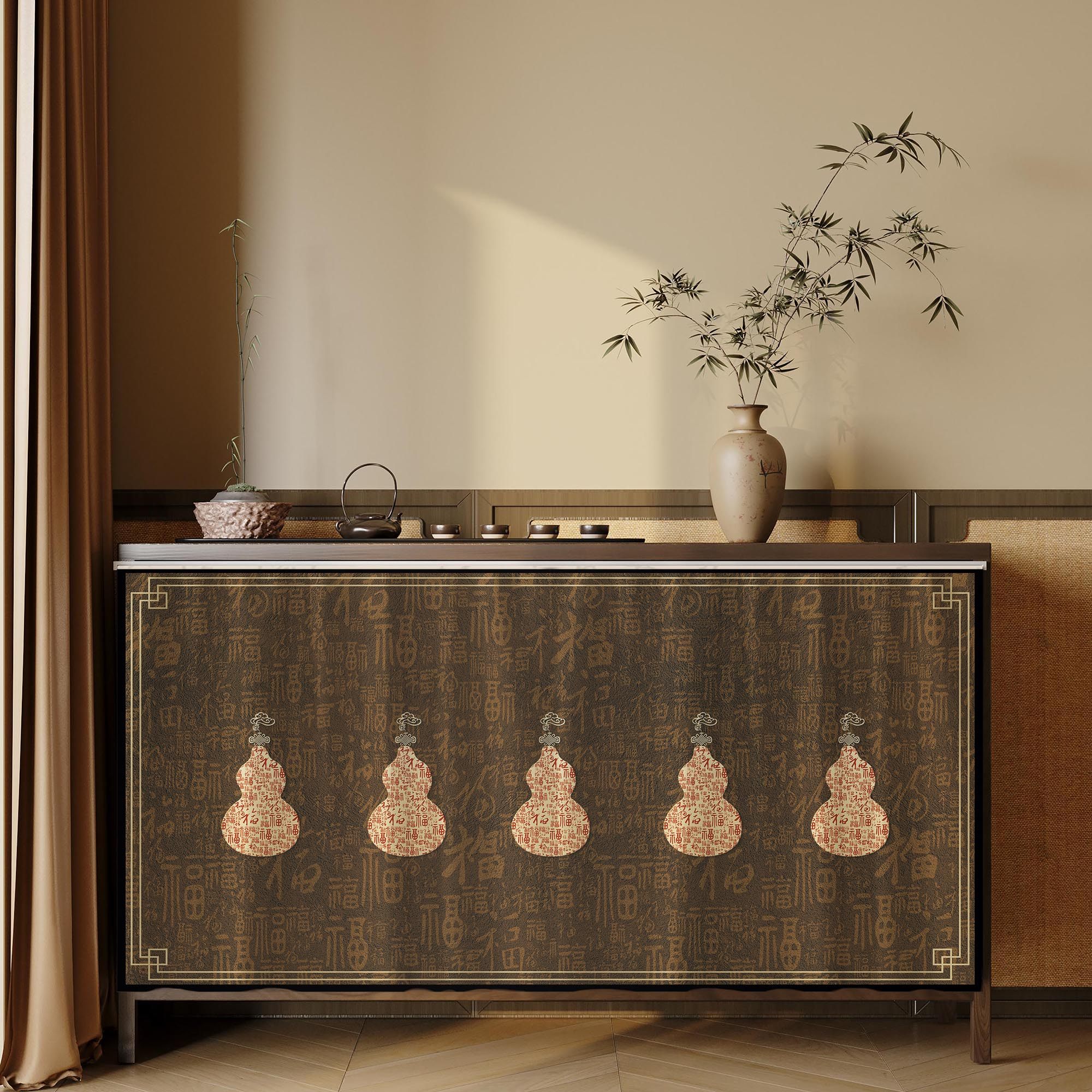 新中式柜帘遮挡帘厨房橱柜门帘杂物柜防尘帘免打孔书柜遮丑帘布帘,居家布艺,门帘,淘宝优惠券,粉丝福利购,淘宝优惠卷