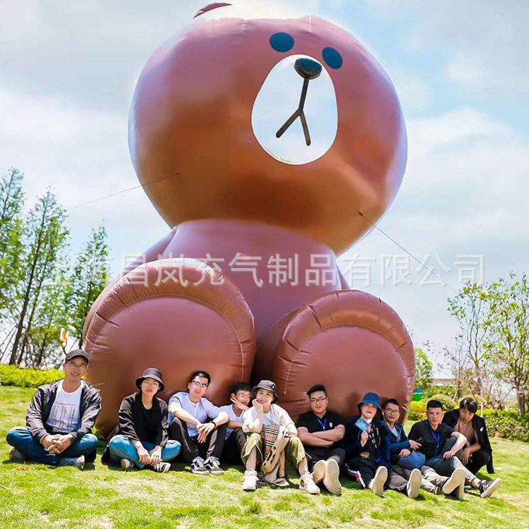 PVC充气可爱熊气模广告装饰