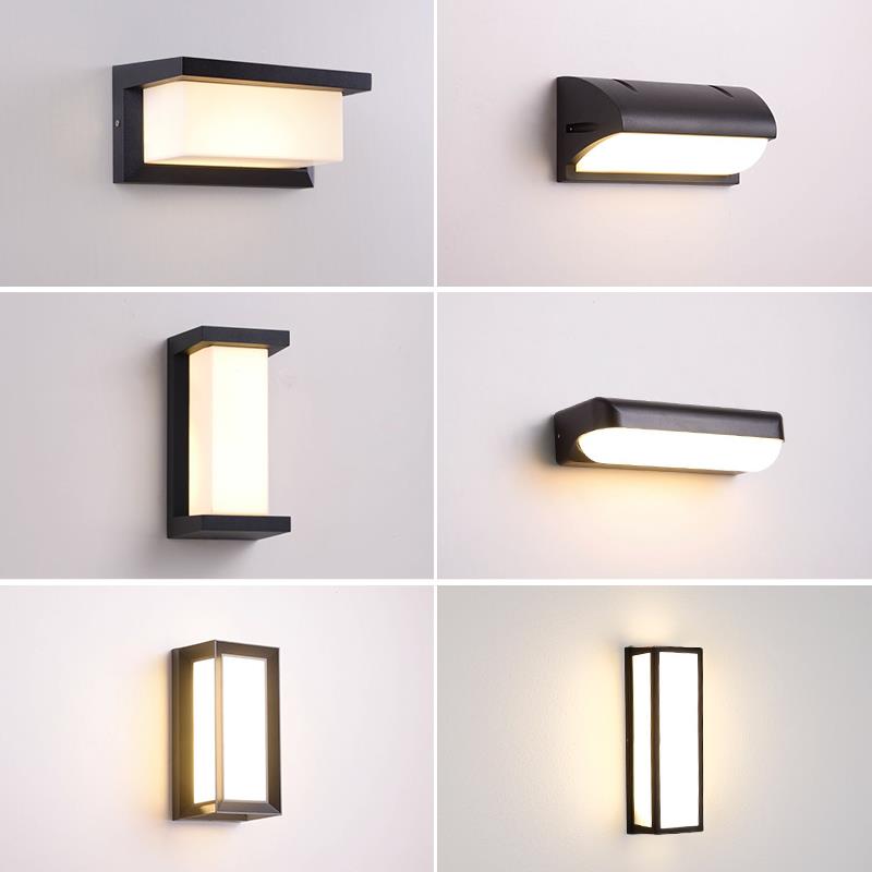 户外壁灯防水led庭院阳台露台楼梯门口过道极简轻奢人体感应壁灯