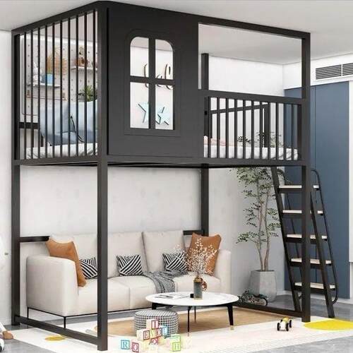 树屋床高架床loft复式二楼上床下空小户型错位上下儿童高低单上层