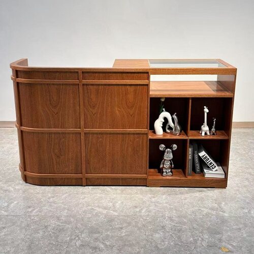 中古风转角烤漆收银台