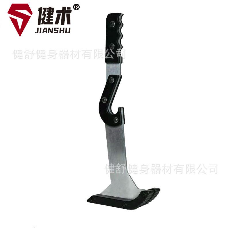 健身不锈钢杠铃杆竞技片换片器全胶片换片支架硬拉双支撑换片奥杆