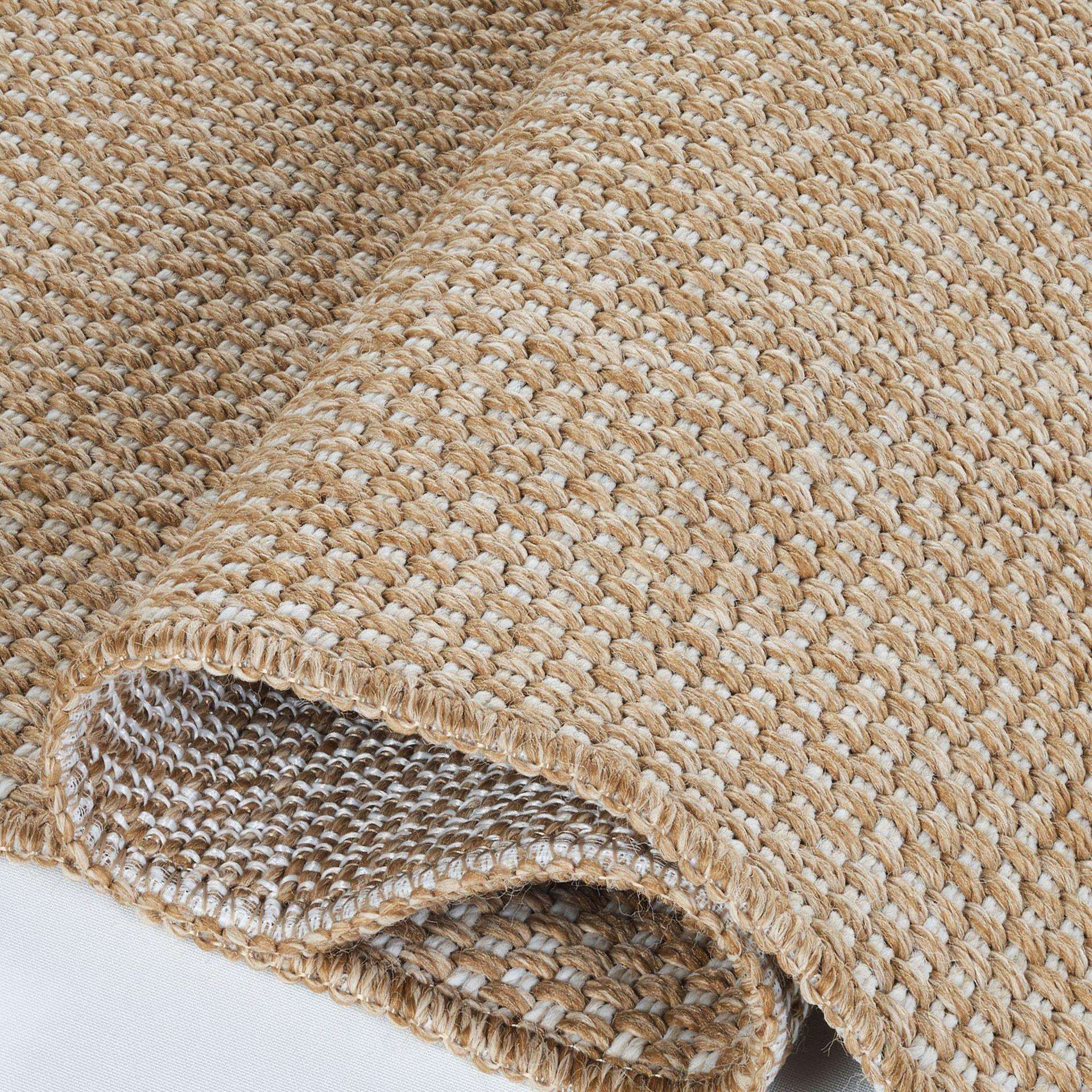 土耳其进口客厅仿剑麻黄麻地毯日式耐磨丙纶机织无胶卧室地毯