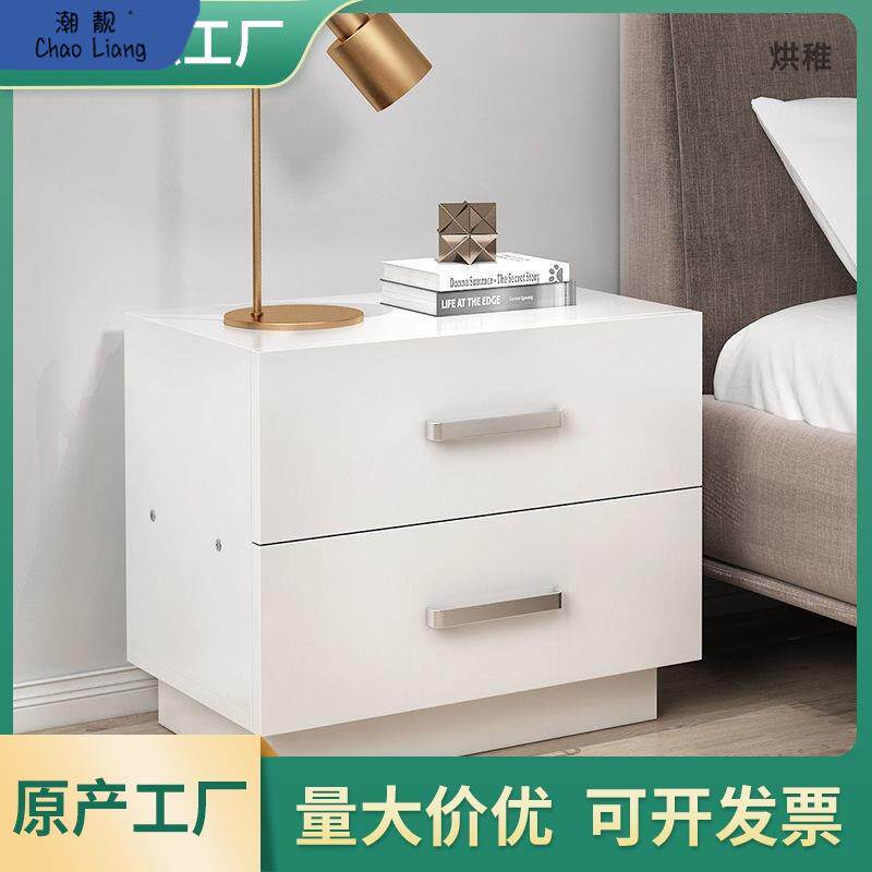 包邮简约床头柜时尚储物柜收纳柜田园现代茶几电话边几人造板餐厅