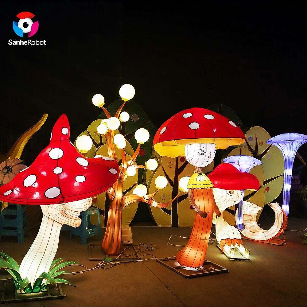 彩灯展览节日大型灯展童话世界动物造型景区亮化夜景设计打造