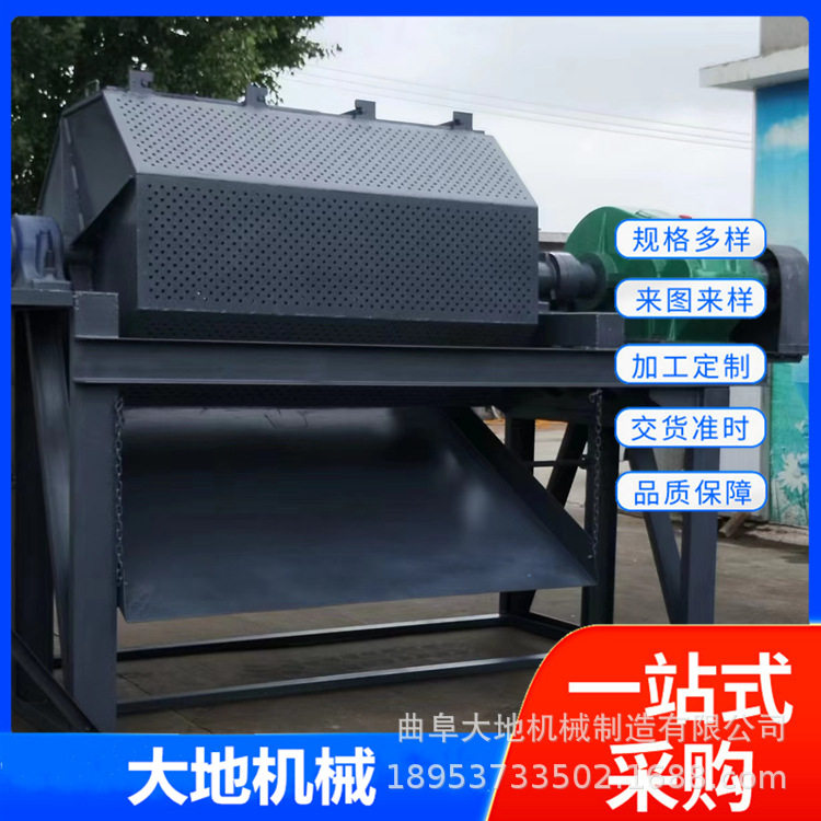 六角滚筒火烧铁除锈圆角抛光机