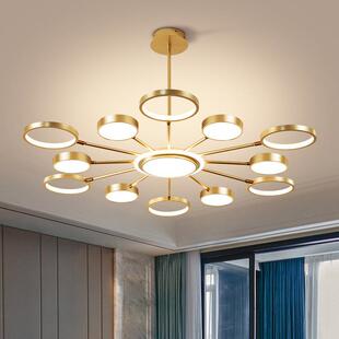 客厅主灯2024新款现代简约大气高端意式轻奢设计感极简大厅吊灯