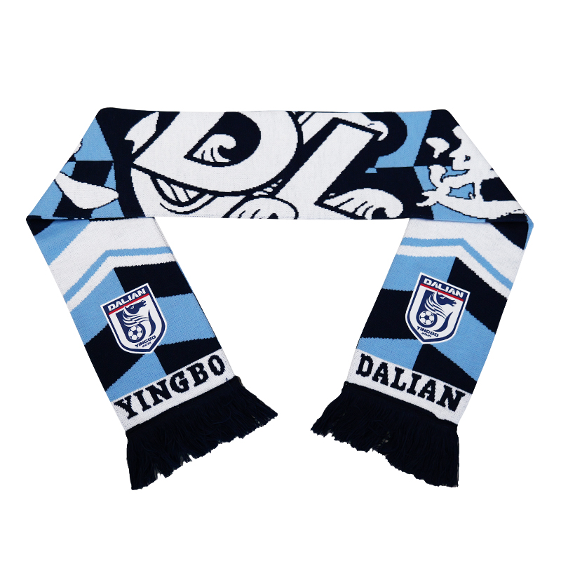 大连英博足球俱乐部授权秋冬针织厚助威围巾DLYB25003YSP