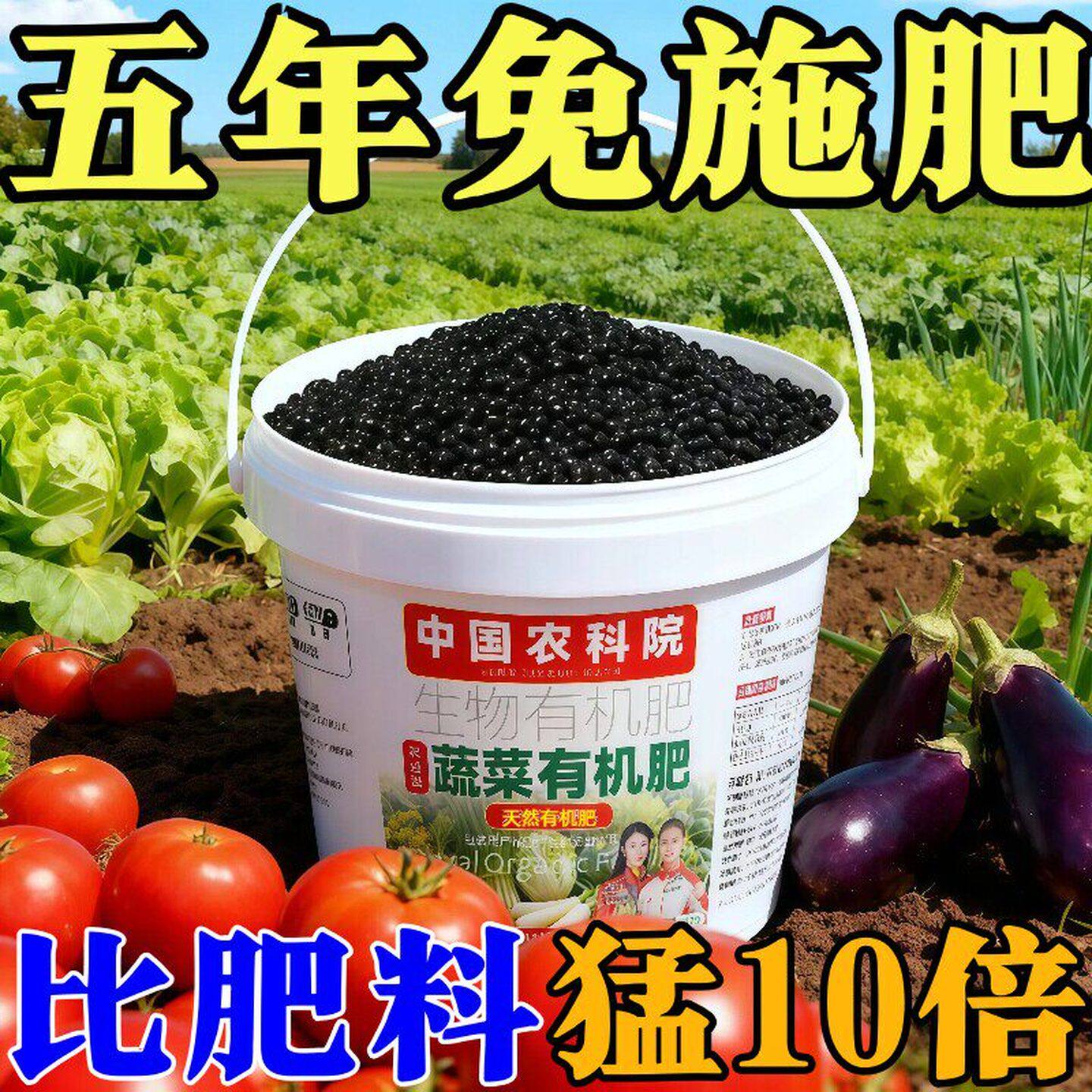 农科院蔬菜有机肥营养液专用肥料复合肥阳台大田瓜果盆栽种菜通用