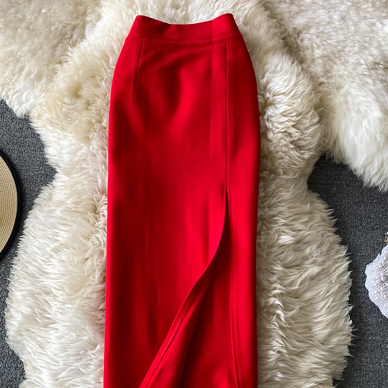 速发Offe Lady Red/Bla Pil Skiit Wo Eel Hrgh Wst