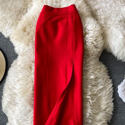 速发Offe Lady Red/Bla Pil Skiit Wo Eel Hrgh Wst