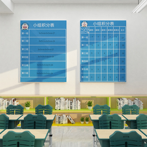 速发小性评室栏课程表磁组黑板墙贴纸画教比布置墙面装饰班级文化
