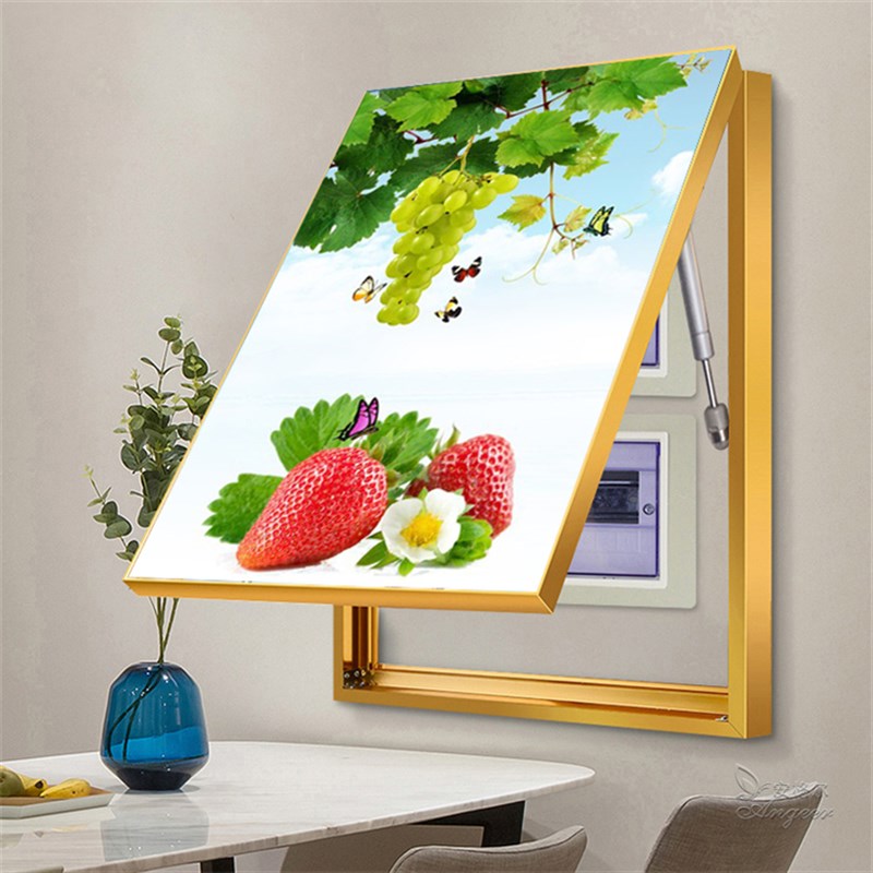 速发液压电表箱装饰画免打孔电约轻奢配电箱遮挡简闸强空开箱