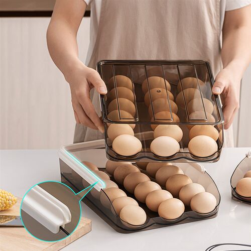 速发Housrhd egg Srage Box awer FrEsh Refrigee Egg