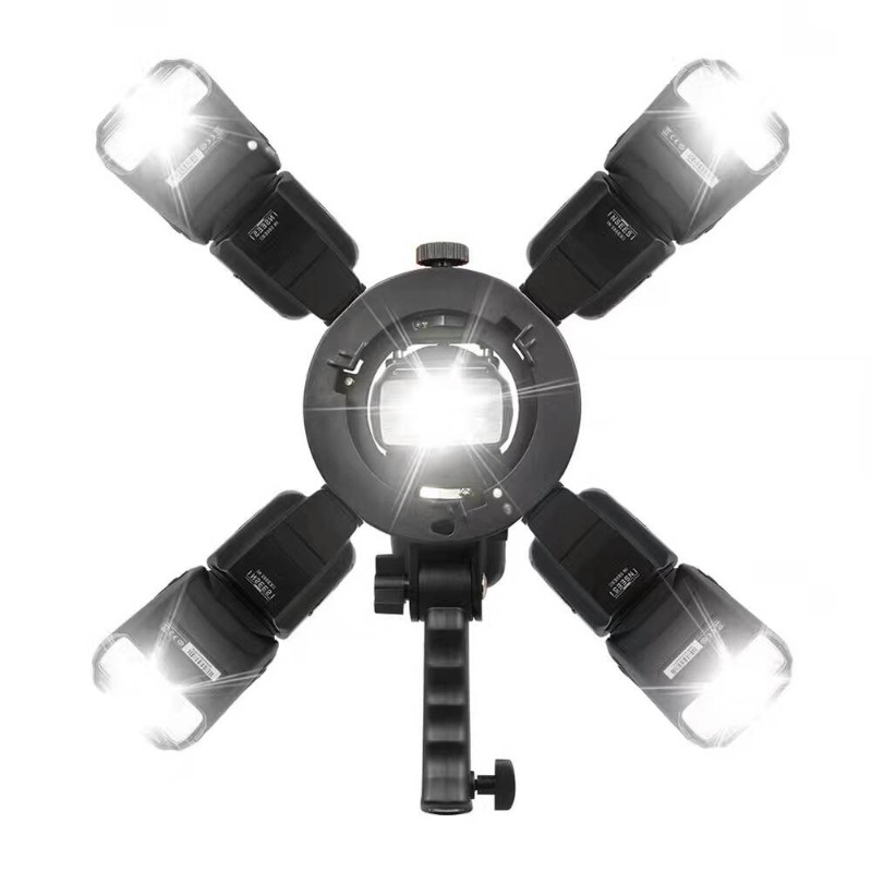 速发S型闪光灯支架S形卡盘机顶闪S灯灯架光型支架保荣口多孔伞用