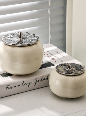 速发风事如如意手工陶几玄关客厅茶瓷摆件柿柿事意乔迁新居礼品