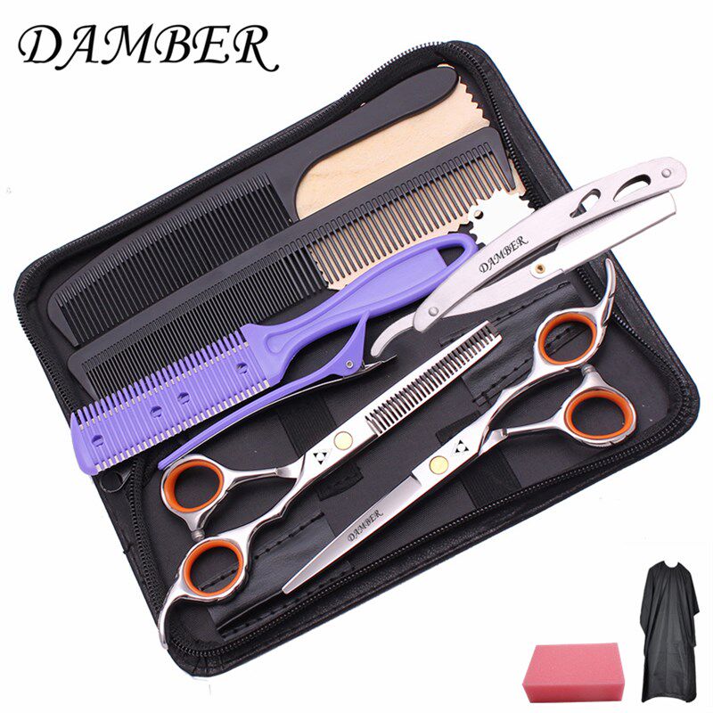 速发DBER理发家刀剪用发廊初打美发剪子平剪牙剪刘海级薄工具套装
