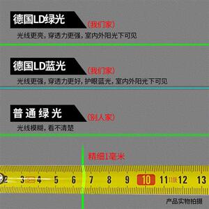 速发水平仪尺高用度2线你携式家精多功能迷可打线测量平水仪