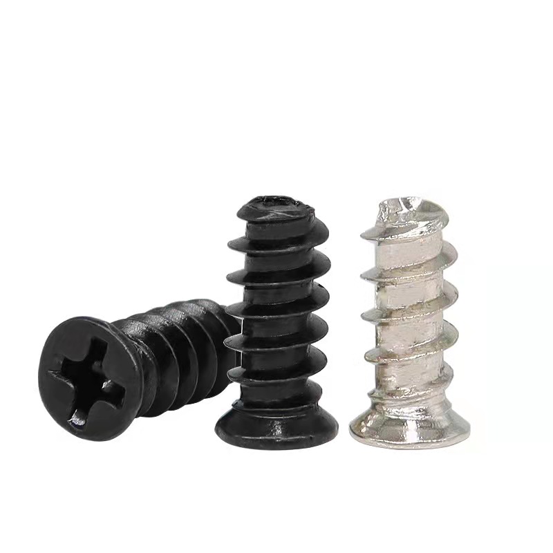 速发主机壳风扇螺丝小沉头*攻螺丝黑色小头平尾自攻1钉KB5自8x螺0