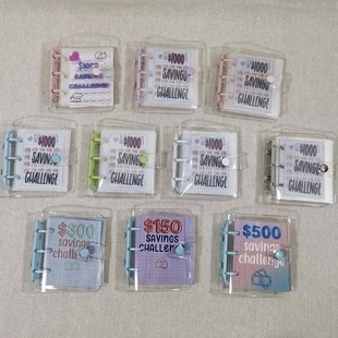 创意元 速发跨d新款 美存储蓄挑战 Bi境erl 钱挑战活页夹 Savs