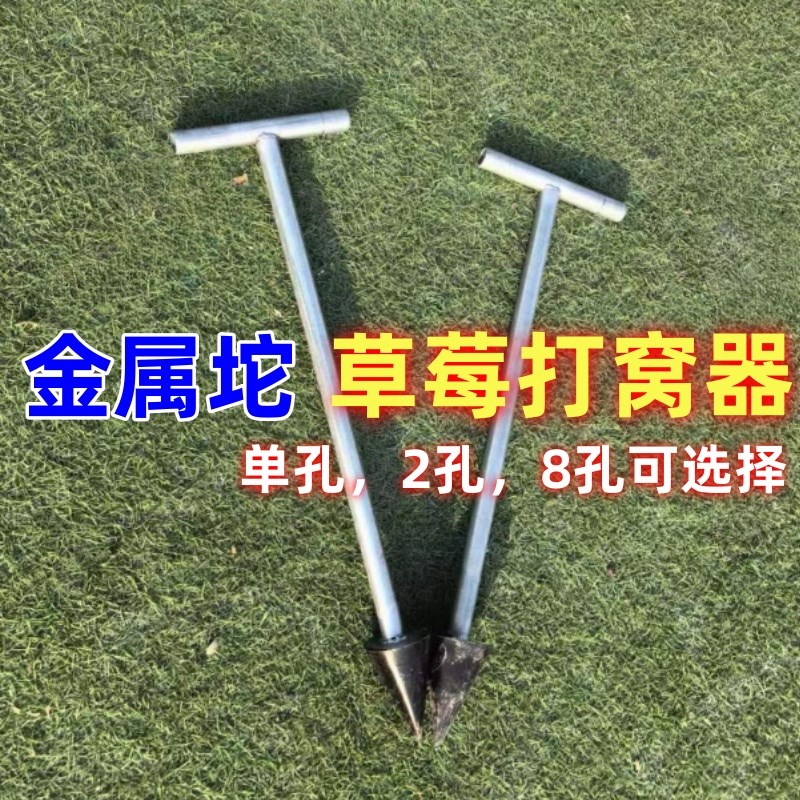 速发大棚栽草莓打用工具草莓打孔器器草莓神器农窝器打洞种栽草莓