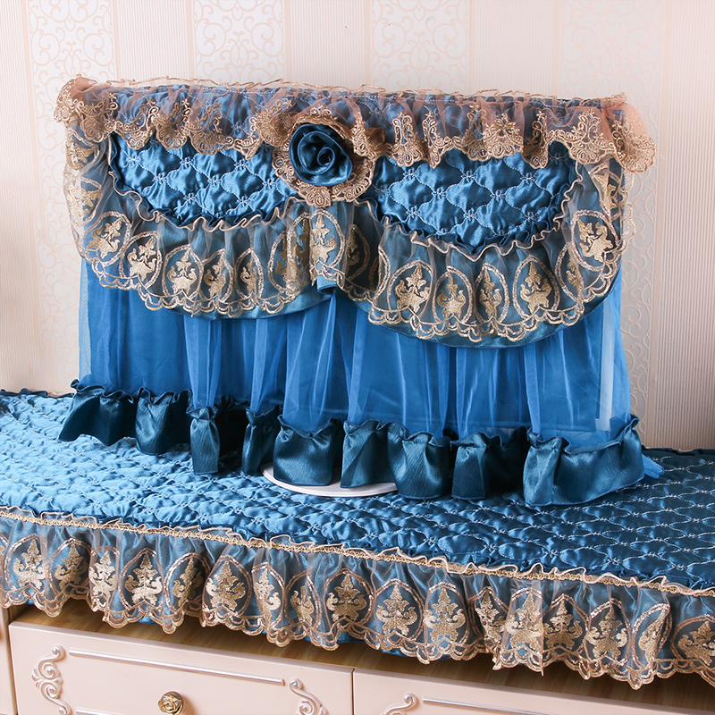 速发欧式液晶电视机套防尘罩新款50寸55寸65挂布绣视盖式刺电显示