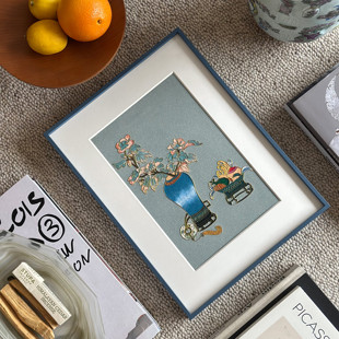 【清供图】原创非遗传统手工艺品珐琅掐丝家居风水装饰画高级客厅