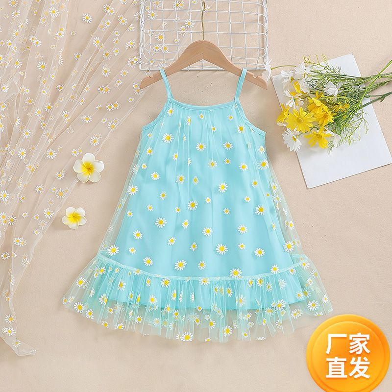 夏季睡衣夏天吊带睡裙家居服女童薄款裙子儿童连衣裙甜美少女款潮