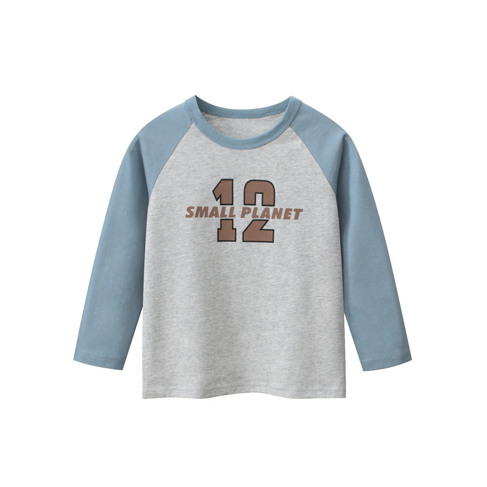 27kids跨境童装男孩儿长袖T恤热销款 宝宝衣服秋季打底衫一件代发
