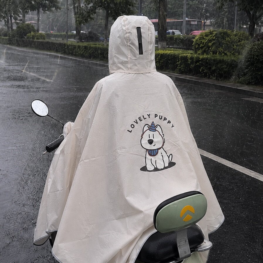 雨衣电动车单人长款全身人车分离女款外穿可爱车罩两用二合一全包