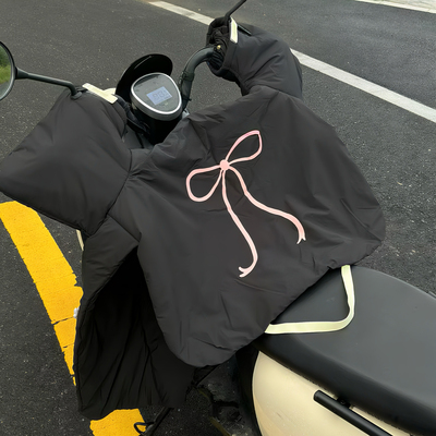 电动车挡风被四季通用双面防水冬款摩托车防风罩高颜值2025新款