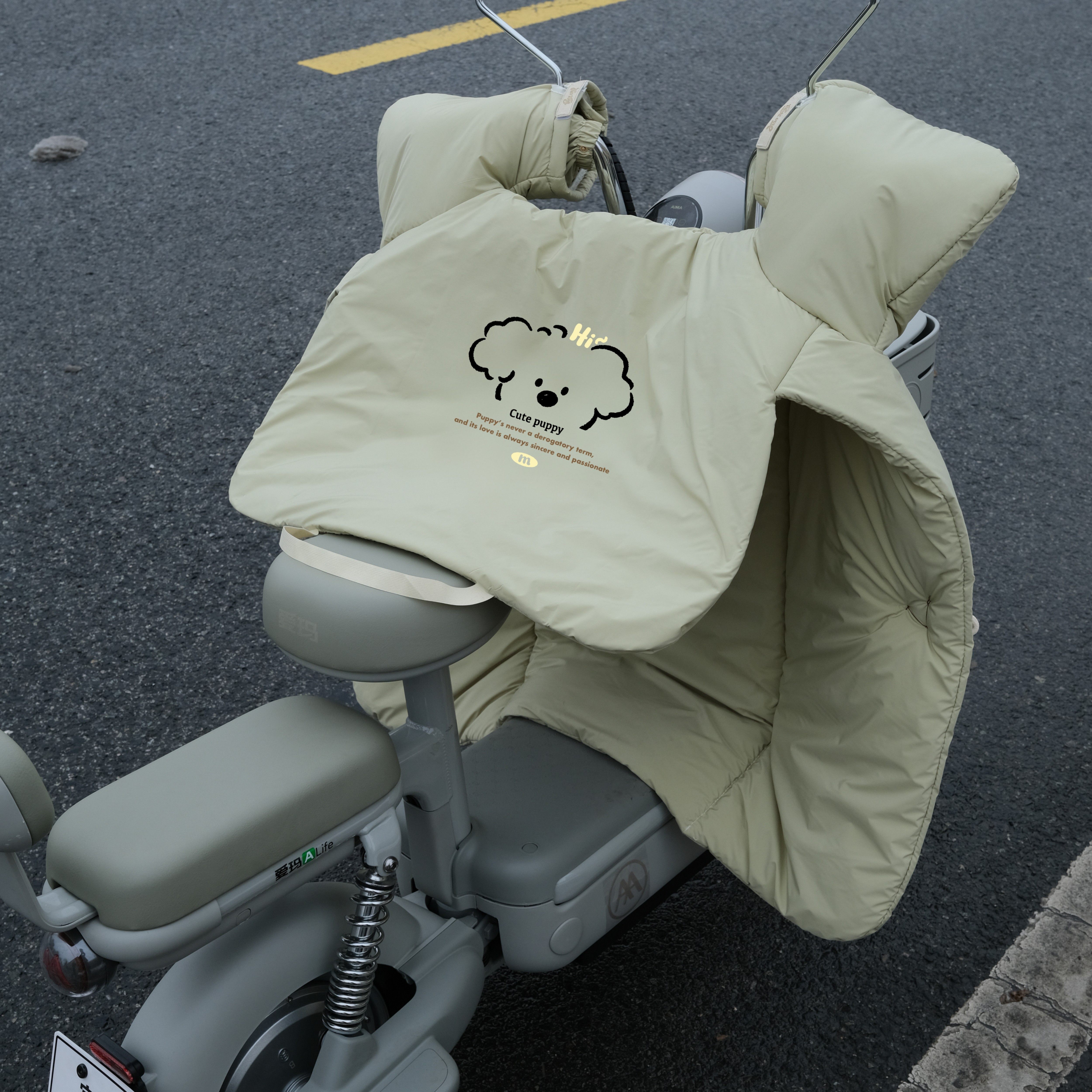 电动车挡风被双面防水三防面料防风电瓶车通用2026新款品质暗扣款